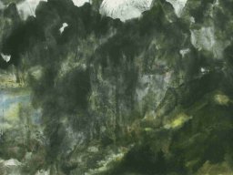 S060 夏雨墨---歐洲小景 69x138cm 2004